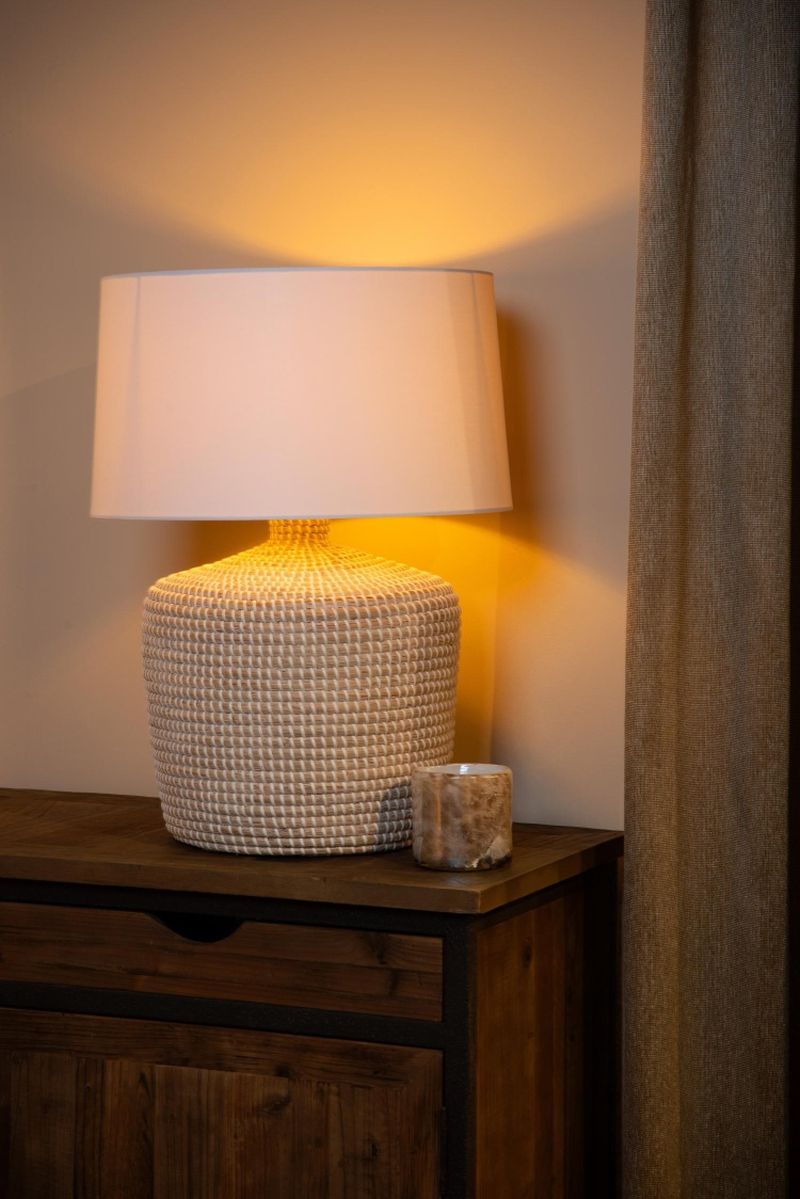 Lucide AMBALA - Stolná lampa - 1xE27 - Natural